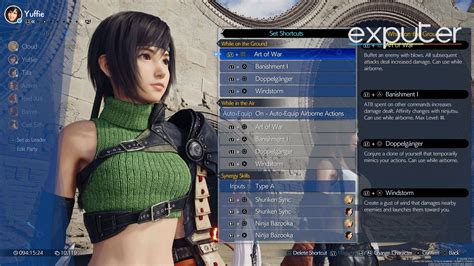 ff7 remake yuffie build.